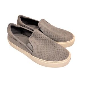 UGG Perforated Suede Slip On Sneakers Grey Women's Size 8